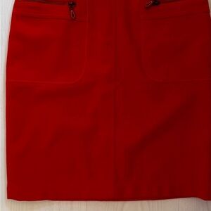 J. McLaughlin Vibrant Red Pencil Skirt